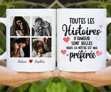 Charger l'image dans la galerie, Porte-clés acrylique personnalisé couple, Téléchargement de photos, Cadeaux de la Saint-Valentin pour lui, elle
