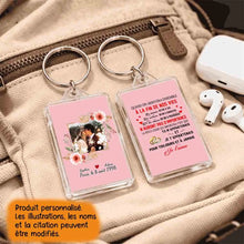 Charger l'image dans la galerie, Porte-clés acrylique personnalisé couple, Porte-clés pour anniversaire de mariage, Photo de mariage
