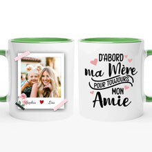 Charger l'image dans la galerie, Porte-clés acrylique personnalisé maman, Photo de la mère et de la fille, Cadeaux pour la fête des mères
