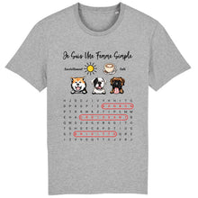 Charger l'image dans la galerie, Jusqu'à 6 chiens, mots mêlés t shirt personnalisé chien, Cadeau pour maman chien, femme simple
