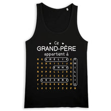 Charger l'image dans la galerie, Mots mêlés petits-enfants noms, T-shirt personnalisé grand-père grand-mère, ce grand-père appartient à, fête des pères
