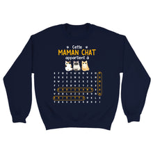 Charger l'image dans la galerie, Jusqu'à 9 chats, mots mêlés chat noms, T-shirt personnalisé Pour Maman chat, Cette Maman Chat Appartient À
