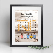 Charger l'image dans la galerie, Mots mêlés Plaid personnalisée, Couverture cadeau pour Famille, Maman at papa chien, chat, La famille pour toujours
