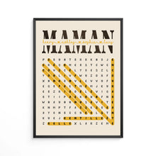 Charger l'image dans la galerie, Mots mêlés Plaid personnalisée, Couverture cadeau pour maman, fête des mères, anniversaire, pourquoi nous t'aimons
