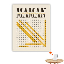 Charger l'image dans la galerie, Mots mêlés Plaid personnalisée, Couverture cadeau pour maman, fête des mères, anniversaire, pourquoi nous t'aimons
