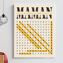 Charger l'image dans la galerie, Mots mêlés Plaid personnalisée, Couverture cadeau pour maman, fête des mères, anniversaire, pourquoi nous t'aimons
