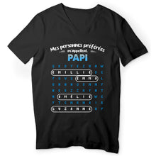 Charger l'image dans la galerie, Mots mêlés T-shirt personnalisé noms, cadeau grand-père grand-mère, Mes personnes préférées m'appellent
