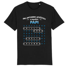 Charger l'image dans la galerie, Mots mêlés T-shirt personnalisé noms, cadeau grand-père grand-mère, Mes personnes préférées m'appellent
