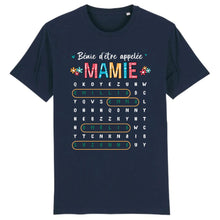 Charger l'image dans la galerie, Mots mêlés T-shirt personnalisé noms, cadeau grand-mère Maman mamie, Bénie d'être appelée
