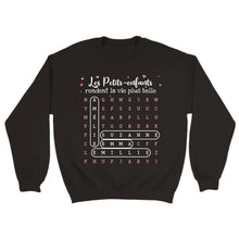 Charger l'image dans la galerie, Mots mêlés T-shirt personnalisé noms, cadeau grand-père grand-mère, Les petits-enfants rendent la vie plus belle
