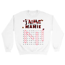 Charger l'image dans la galerie, Mots mêlés Sweatshirt personnalisé noms, cadeau grand-mère Maman mamie, J’aime être appelée Mamie
