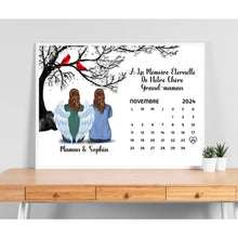 Charger l'image dans la galerie, Calendrier Bloc acrylique personnalisée Mémorial Sympathie Cadeau, commémorer le décès d'un père, mère, grand-père, grand-mère
