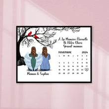 Charger l'image dans la galerie, Calendrier Bloc acrylique personnalisée Mémorial Sympathie Cadeau, commémorer le décès d'un père, mère, grand-père, grand-mère

