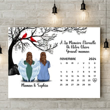 Charger l'image dans la galerie, Calendrier Bloc acrylique personnalisée Mémorial Sympathie Cadeau, commémorer le décès d'un père, mère, grand-père, grand-mère
