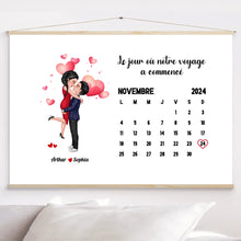 Charger l'image dans la galerie, Calendrier Bloc acrylique personnalisée pour couple, poupée couple baisers, pour les couples année ensemble
