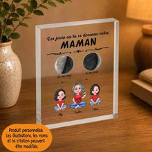 Charger l'image dans la galerie, Phase de Lune Bloc Acrylique personnalisée, cadeau fête des mères, Le jour où tu es devenue ma maman

