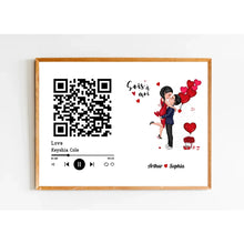 Charger l'image dans la galerie, Bloc Acrylique Recherche de chansons avec code QR personnalisée, Saint-Valentin Cadeau couple, Mots pour décrire notre amour
