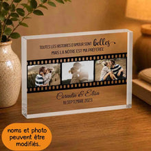 Charger l'image dans la galerie, Bloc Acrylique Personnalisée, Cadeau Pour Amoureux Couple, Notre Histoire D'amour
