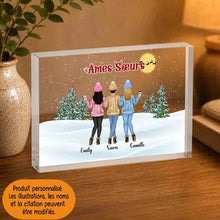 Charger l'image dans la galerie, À mes meilleures amies Bloc Acrylique personnalisée, Idée cadeau de Noël pour mes âmes sœurs, Cadeaux personnalisés À ma Sœur
