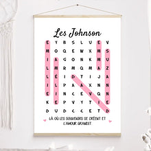 Charger l'image dans la galerie, Mots mêlés Bloc Acrylique personnalisée, cadeau pour Famille, Là où les souvenirs se créent et l’amour grandit
