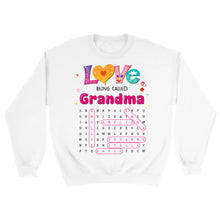 Charger l'image dans la galerie, Mots mêlés personnalisés Sac fourre-tout noms, Tote bag cadeau grand-mère, Maman, mamie, J’aime être appelée Mamie
