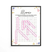 Charger l'image dans la galerie, Mots mêlés personnalisés plaid noms, couverture cadeau pour mamie, maman, Les mots ne suffisent pas pour dire à quel point tu es spéciale
