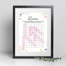 Charger l'image dans la galerie, Mots mêlés personnalisés plaid noms, couverture cadeau pour mamie, maman, Les mots ne suffisent pas pour dire à quel point tu es spéciale
