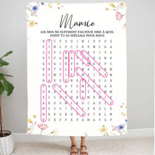 Charger l'image dans la galerie, Mots mêlés personnalisés plaid noms, couverture cadeau pour mamie, maman, Les mots ne suffisent pas pour dire à quel point tu es spéciale
