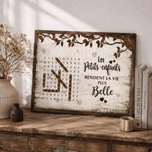 Charger l'image dans la galerie, Mots mêlés personnalisés enfants noms, Poster cadeaux pour mamie, maman, papa, papi, Petits-enfants rendent la vie plus belle
