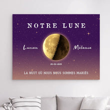Charger l'image dans la galerie, Phase de lune personnalisés, Bloc Acrylique cadeaux pour couple, Saint-Valentin, La nuit où nous nous sommes mariés
