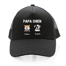 Charger l'image dans la galerie, Jusqu'à 4 chiens, Casquette camionneur personnalisée papa, maman de chien, cadeau homme, femme, de fête des pères, fête des mères
