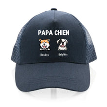 Charger l'image dans la galerie, Jusqu'à 4 chiens, Casquette camionneur personnalisée papa, maman de chien, cadeau homme, femme, de fête des pères, fête des mères
