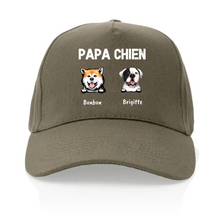 Charger l'image dans la galerie, Jusqu'à 4 chiens, Casquette camionneur personnalisée papa, maman de chien, cadeau homme, femme, de fête des pères, fête des mères
