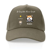 Charger l'image dans la galerie, Jusqu'à 4 chiens, Casquette personnalisée, maman de chien, casquette femme, cadeau de fête des mères, Femme simple café

