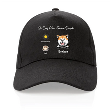 Charger l'image dans la galerie, Jusqu'à 4 chiens, Casquette personnalisée, maman de chien, casquette femme, cadeau de fête des mères, Femme simple café
