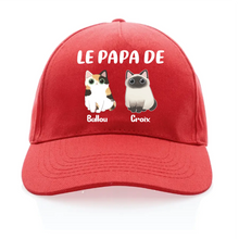 Charger l'image dans la galerie, Jusqu'à 4 chats, Casquette camionneur personnalisée maman de chat, cadeau pour femme, fête des mères, fille qui aime les chats
