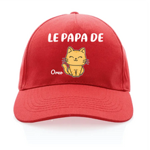 Charger l'image dans la galerie, Jusqu'à 4 chats, Casquette personnalisée papa, maman de chat, cadeau pour homme, femme, de fête des pères, fête des mères , le papa de
