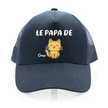 Charger l'image dans la galerie, Jusqu'à 4 chats, Casquette personnalisée papa, maman de chat, cadeau pour homme, femme, de fête des pères, fête des mères , le papa de
