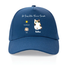 Charger l'image dans la galerie, Jusqu'à 4 chats, Casquette personnalisée maman de chat, cadeau pour de fête des mères, une femme simple
