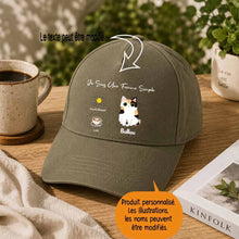 Charger l'image dans la galerie, Jusqu'à 4 chats, Casquette personnalisée maman de chat, cadeau pour de fête des mères, une femme simple
