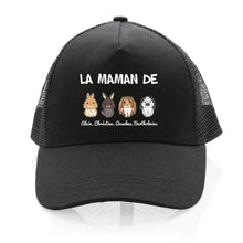 Charger l'image dans la galerie, Jusqu'à 4 lapins, Casquette personnalisée papa, maman de lapin, cadeau pour de fête des pères, fête des mères, la maman de
