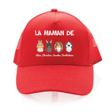 Charger l'image dans la galerie, Jusqu'à 4 lapins, Casquette personnalisée papa, maman de lapin, cadeau pour de fête des pères, fête des mères, la maman de
