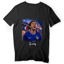 Charger l'image dans la galerie, Football français T-shirt personnalisés photo, cadeau pour femme, homme, amateurs de football

