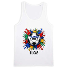 Charger l'image dans la galerie, Football 2026 T-Shirt Col V personnalisés nom et photo, cadeau pour femme, homme, amateurs de football, world football cup
