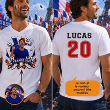 Charger l'image dans la galerie, Football T-Shirt personnalisés nom et photo, cadeau pour femme, homme, world football cup 2026
