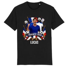 Charger l'image dans la galerie, Football T-Shirt personnalisés nom et photo, cadeau pour femme, homme, amateurs de football, world football cup 2026
