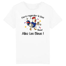 Charger l'image dans la galerie, Football France T-Shirt  personnalisés nom et photo, cadeau pour femme, homme, dog, cat, horse, rabbit, coq
