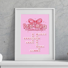 Charger l'image dans la galerie, Mots croisés personnalisés avec prénoms, Plaid cadeau pour mamie, grand-mère, fête des mères, Les petits-enfants rendent la vie plus belle
