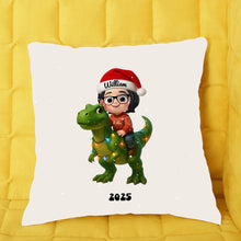 Charger l'image dans la galerie, Personnalisés Ornements, Décoration de Noël  Cadeaux Pour Famille, Petit garçon Enfant mignon avec un dinosaure
