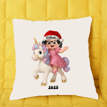 Charger l'image dans la galerie, Personnalisés Ornements, Décoration de Noël  Cadeaux Pour Famille, Petit Fille Enfant mignon avec un Licorne
